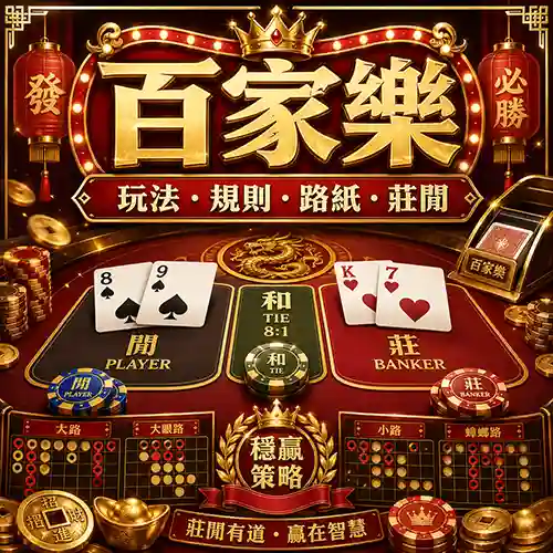 百家樂玩法規則路紙與莊閒總覽圖