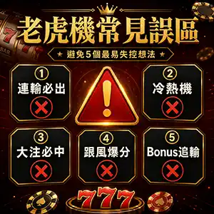 老虎機常見誤區冷熱機連輸追單必中時間爆分規律圖